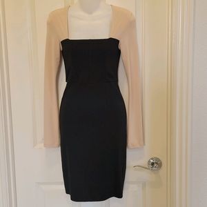 Alice + Olivia "Rilo" Square Neck Dress, Black, 2